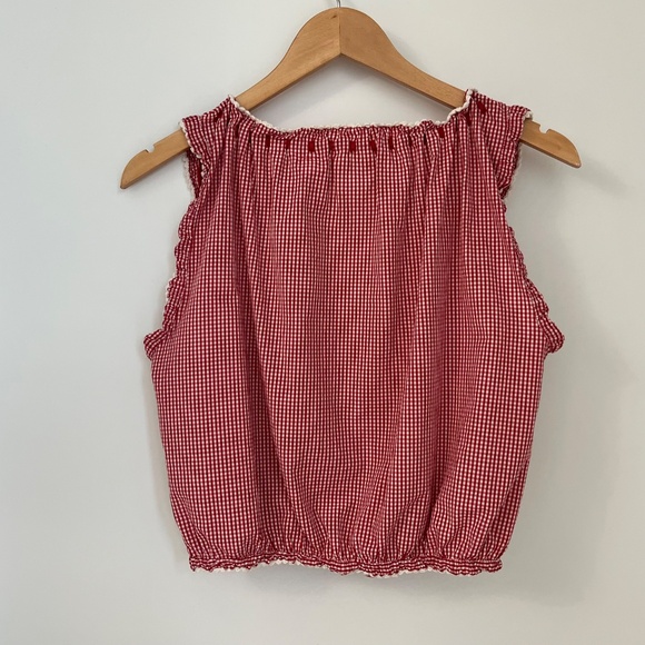 Dôen Traveler Top, Size XS, in Cerise Paris Gingham - Picture 4 of 13